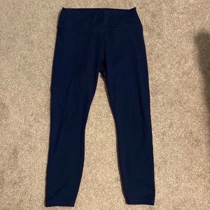 Fabletics blue leggings, size large